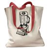 Canvas Tote with Contrasting Handles Thumbnail