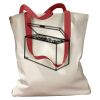 Canvas Tote with Contrasting Handles Thumbnail