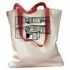 Canvas Tote with Contrasting Handles Thumbnail