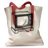 Canvas Tote with Contrasting Handles Thumbnail