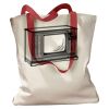 Canvas Tote with Contrasting Handles Thumbnail