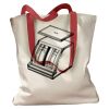 Canvas Tote with Contrasting Handles Thumbnail