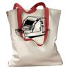 Canvas Tote with Contrasting Handles Thumbnail