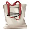 Canvas Tote with Contrasting Handles Thumbnail