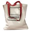 Canvas Tote with Contrasting Handles Thumbnail