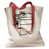 Canvas Tote with Contrasting Handles Thumbnail