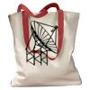Canvas Tote with Contrasting Handles Thumbnail