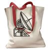 Canvas Tote with Contrasting Handles Thumbnail