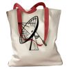 Canvas Tote with Contrasting Handles Thumbnail
