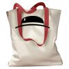 Canvas Tote with Contrasting Handles Thumbnail