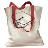 Canvas Tote with Contrasting Handles Thumbnail