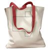 Canvas Tote with Contrasting Handles Thumbnail