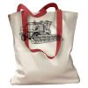Canvas Tote with Contrasting Handles Thumbnail