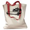 Canvas Tote with Contrasting Handles Thumbnail