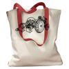 Canvas Tote with Contrasting Handles Thumbnail