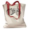 Canvas Tote with Contrasting Handles Thumbnail