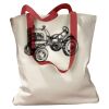 Canvas Tote with Contrasting Handles Thumbnail