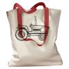 Canvas Tote with Contrasting Handles Thumbnail