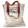 Canvas Tote with Contrasting Handles Thumbnail