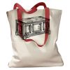 Canvas Tote with Contrasting Handles Thumbnail