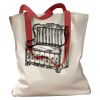 Canvas Tote with Contrasting Handles Thumbnail