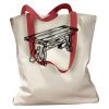 Canvas Tote with Contrasting Handles Thumbnail