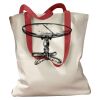 Canvas Tote with Contrasting Handles Thumbnail