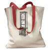 Canvas Tote with Contrasting Handles Thumbnail