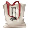 Canvas Tote with Contrasting Handles Thumbnail