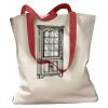 Canvas Tote with Contrasting Handles Thumbnail