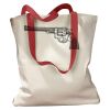 Canvas Tote with Contrasting Handles Thumbnail