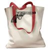 Canvas Tote with Contrasting Handles Thumbnail