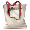 Canvas Tote with Contrasting Handles Thumbnail
