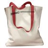 Canvas Tote with Contrasting Handles Thumbnail