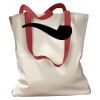 Canvas Tote with Contrasting Handles Thumbnail