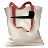 Canvas Tote with Contrasting Handles Thumbnail