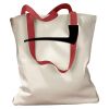 Canvas Tote with Contrasting Handles Thumbnail