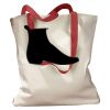 Canvas Tote with Contrasting Handles Thumbnail