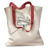 Canvas Tote with Contrasting Handles Thumbnail