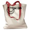 Canvas Tote with Contrasting Handles Thumbnail