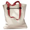 Canvas Tote with Contrasting Handles Thumbnail