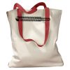 Canvas Tote with Contrasting Handles Thumbnail