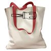 Canvas Tote with Contrasting Handles Thumbnail