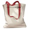 Canvas Tote with Contrasting Handles Thumbnail