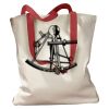 Canvas Tote with Contrasting Handles Thumbnail