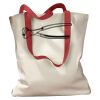 Canvas Tote with Contrasting Handles Thumbnail