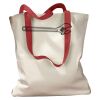 Canvas Tote with Contrasting Handles Thumbnail