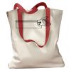 Canvas Tote with Contrasting Handles Thumbnail