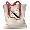 Canvas Tote with Contrasting Handles Thumbnail
