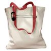 Canvas Tote with Contrasting Handles Thumbnail